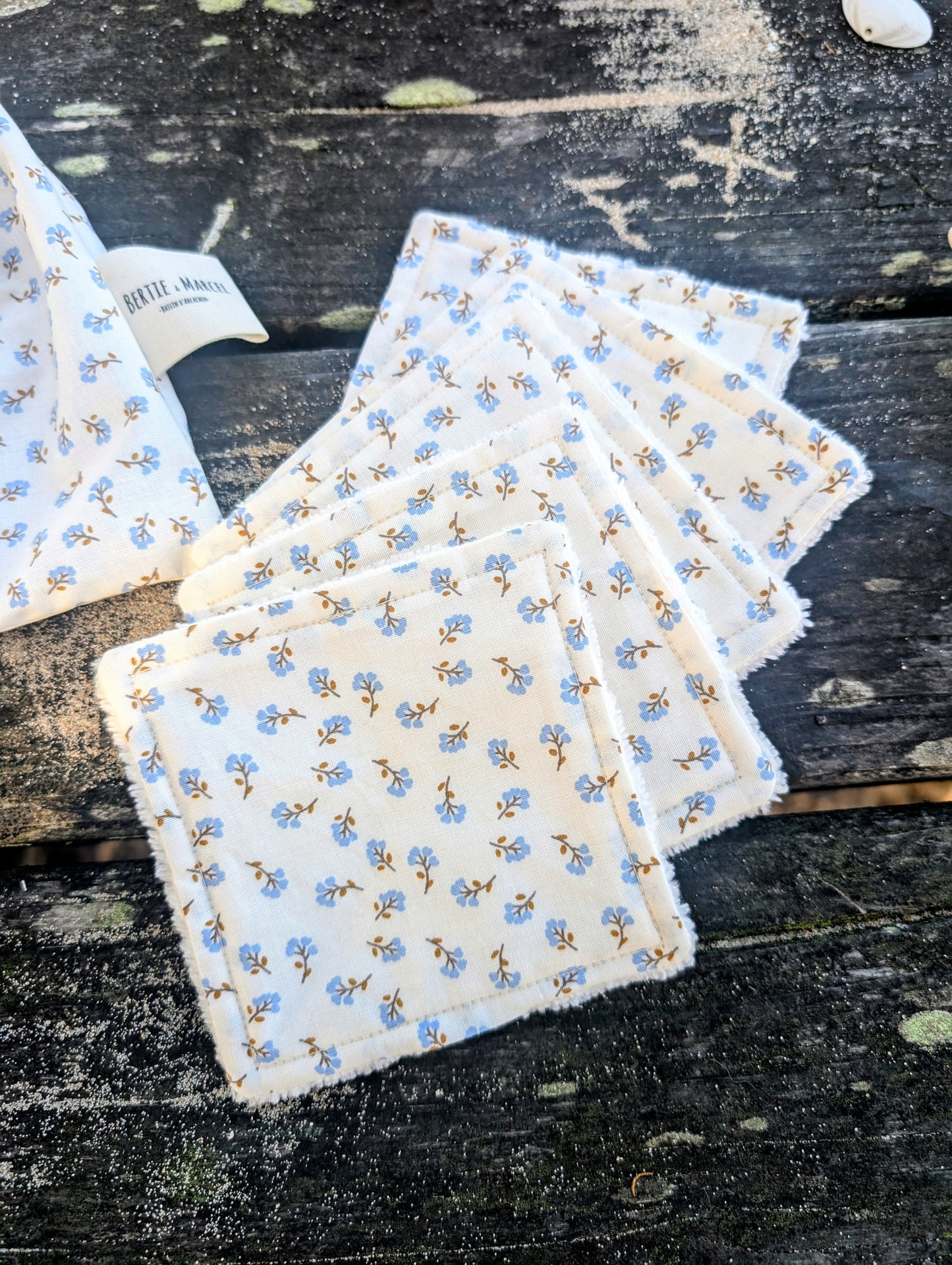 P'tite poche coton à fleurs