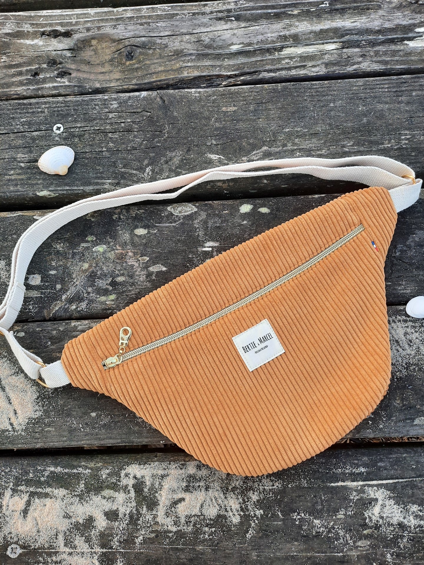 Sac banane velours côtelé
