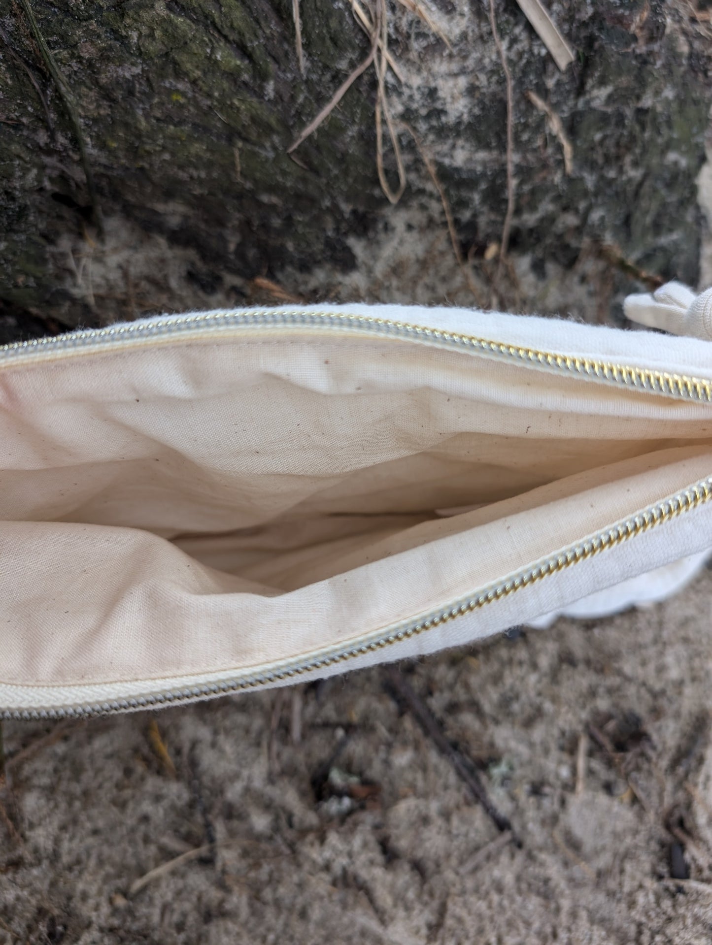 Pochette "Jolie maman" écru