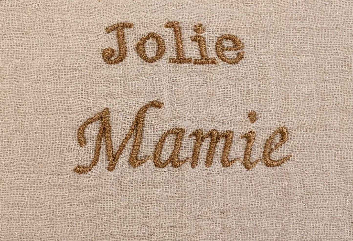 Pochette "Jolie mamie" écru