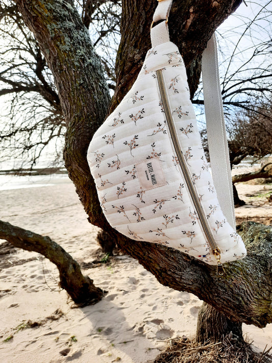 Sac banane en gaze de coton matelassé