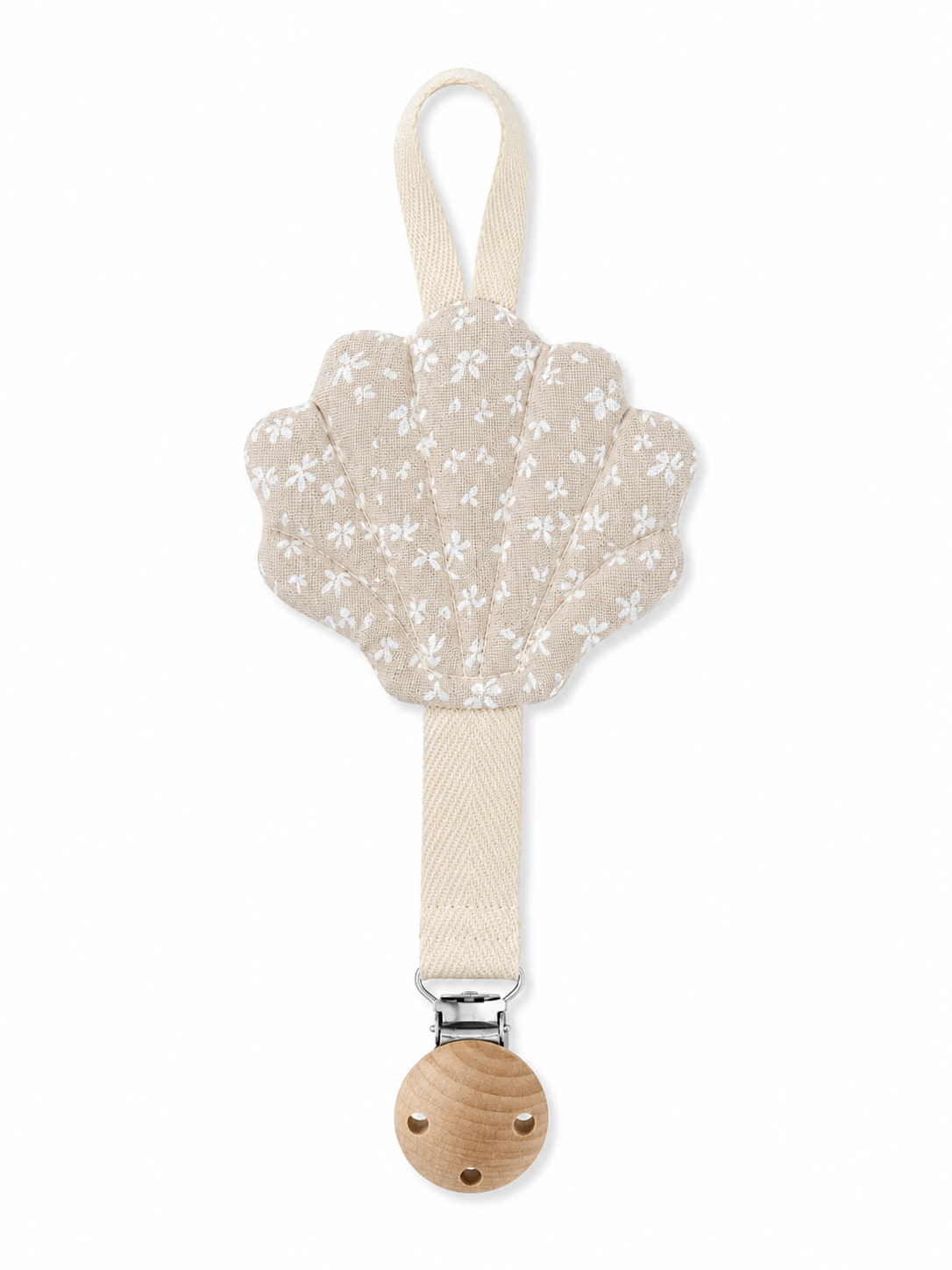 Attache tétine coquillage Jeanne