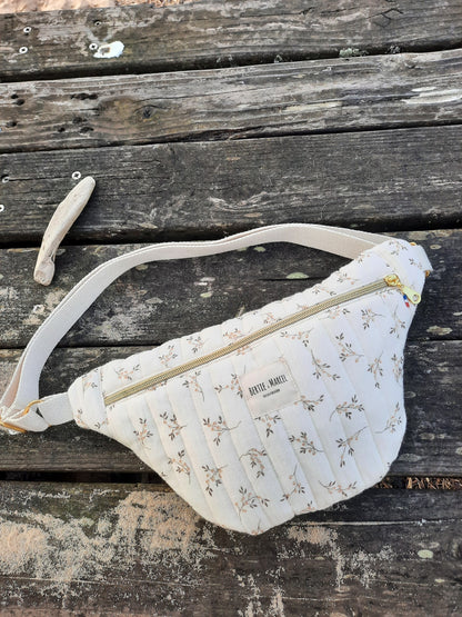Sac banane en gaze de coton matelassé