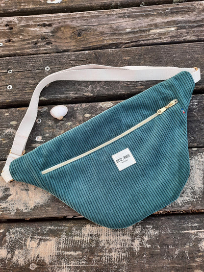 Sac banane velours côtelé