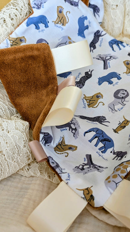 Doudou sensoriel Savane