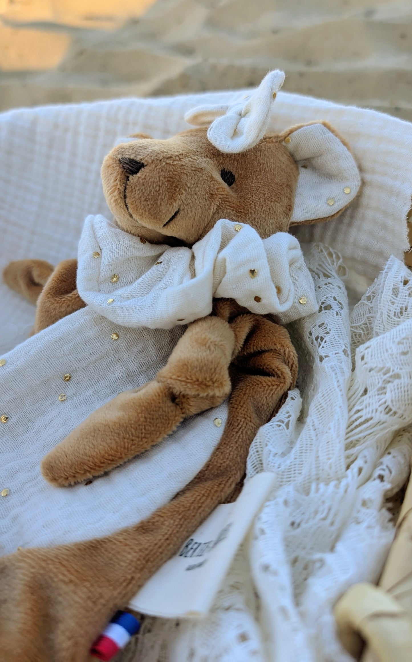 Simone l'oursonne à collerette