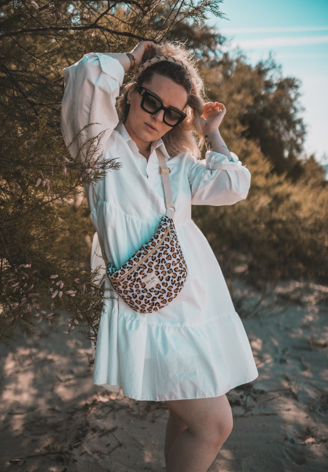 Sac banane léopard