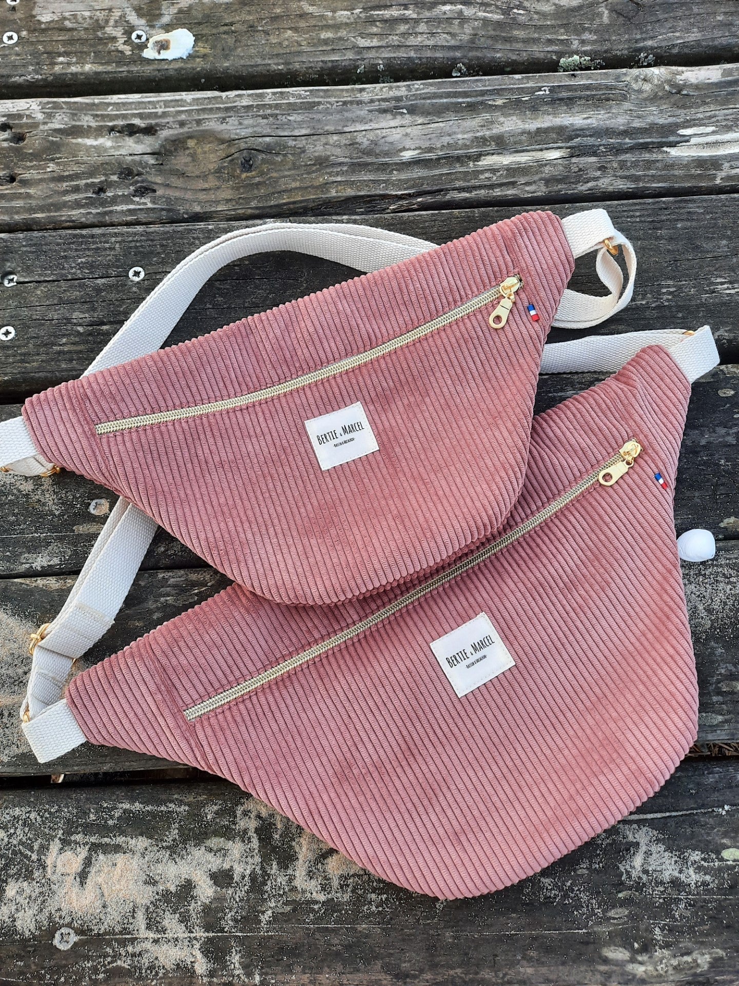 Sac banane velours côtelé XL